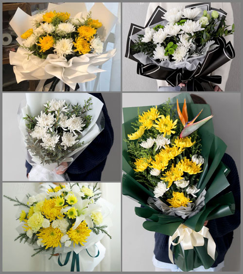 广西桂林叠彩区北门街道芳华社区白事花束代送